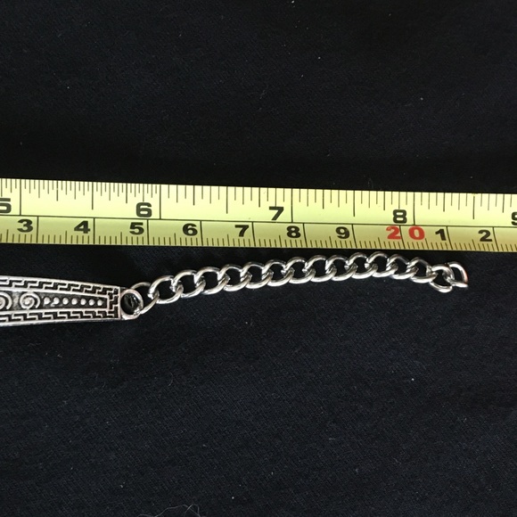 Faux White Turquoise Silver Tone Owl Bracelet - Picture 9 of 9